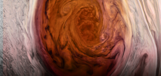 Great Red Spot, close up.